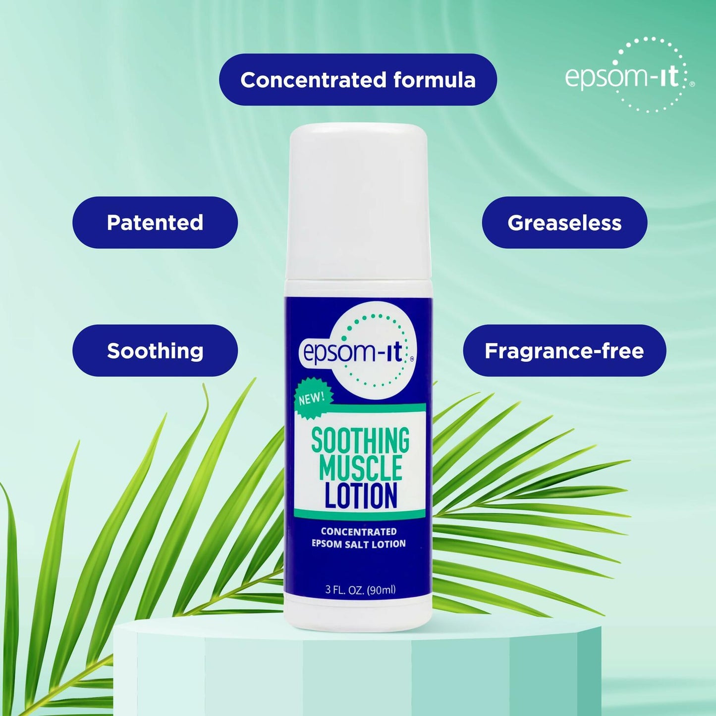 Epsom-It Soothing Muscle Lotion - Roll On Epsom Salt Lotion with Arnica for