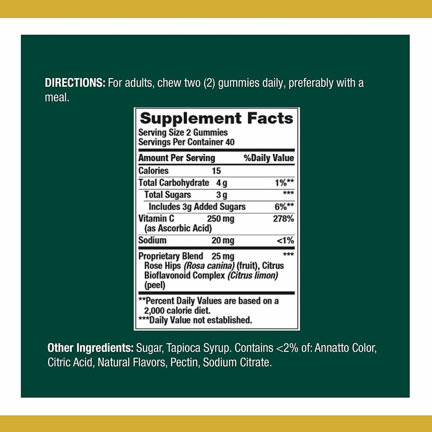 Nature's Bounty Vitamin C, Orange, 80 Count