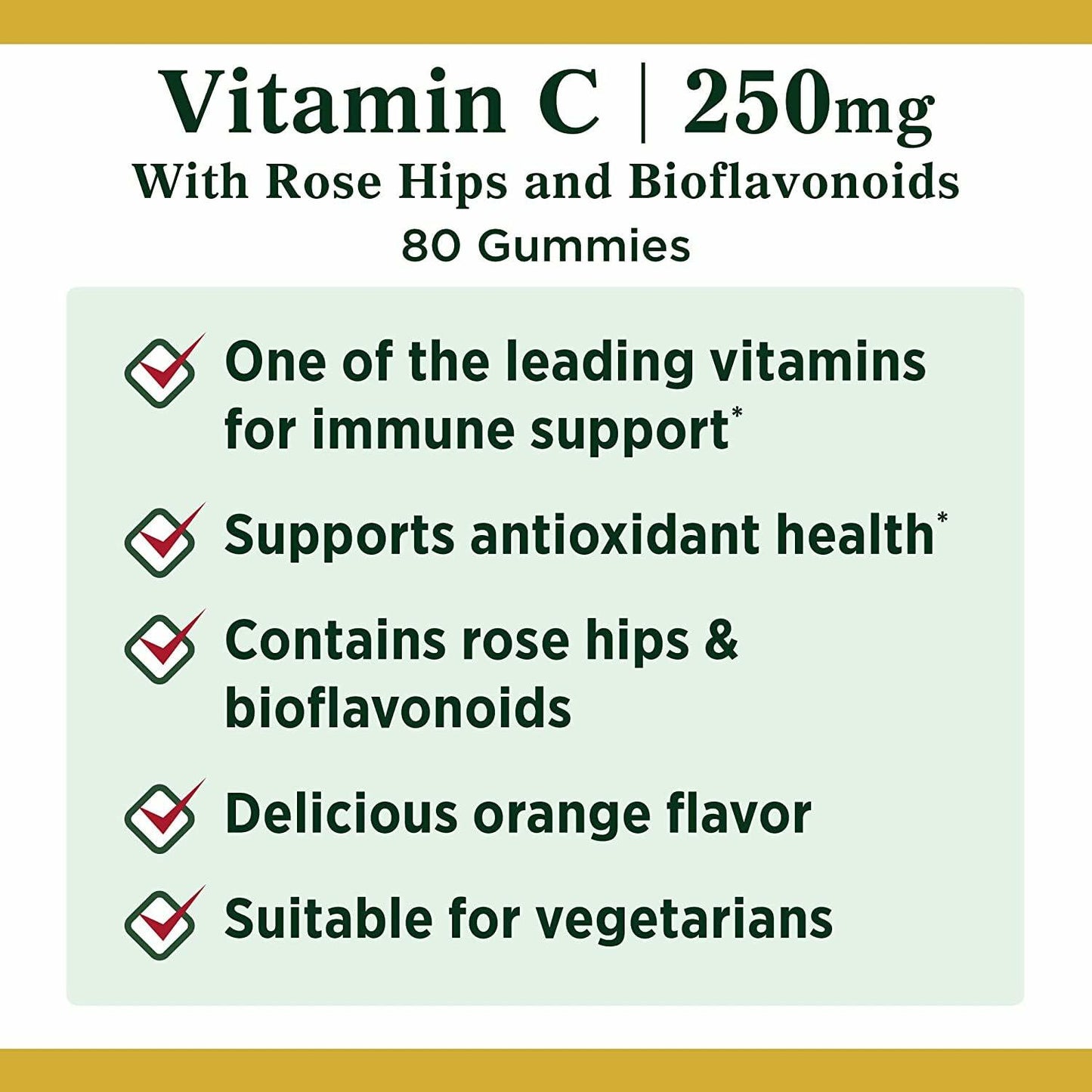 Nature's Bounty Vitamin C, Orange, 80 Count
