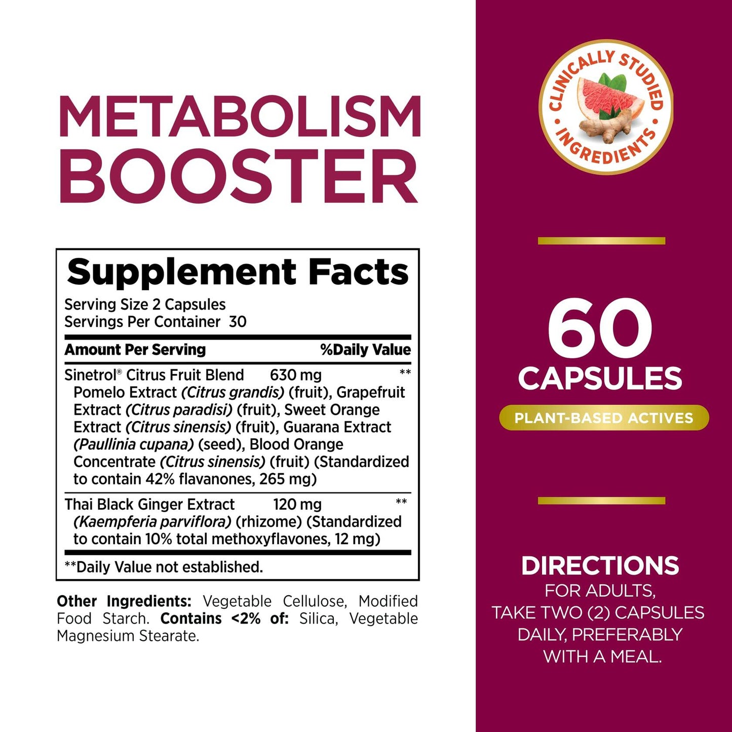 Nature's Bounty Optimal Solutions Metabolism Booster Supplement, Boosts Fat