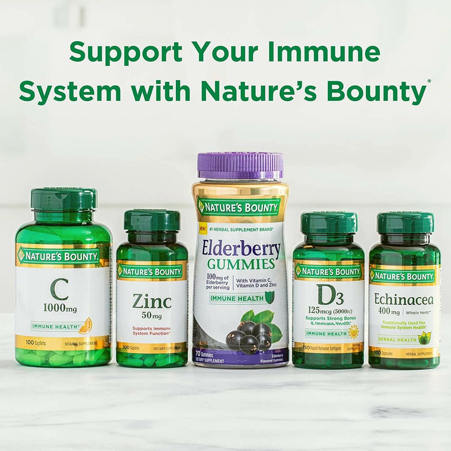 Nature's Bounty Vitamin C, Orange, 80 Count