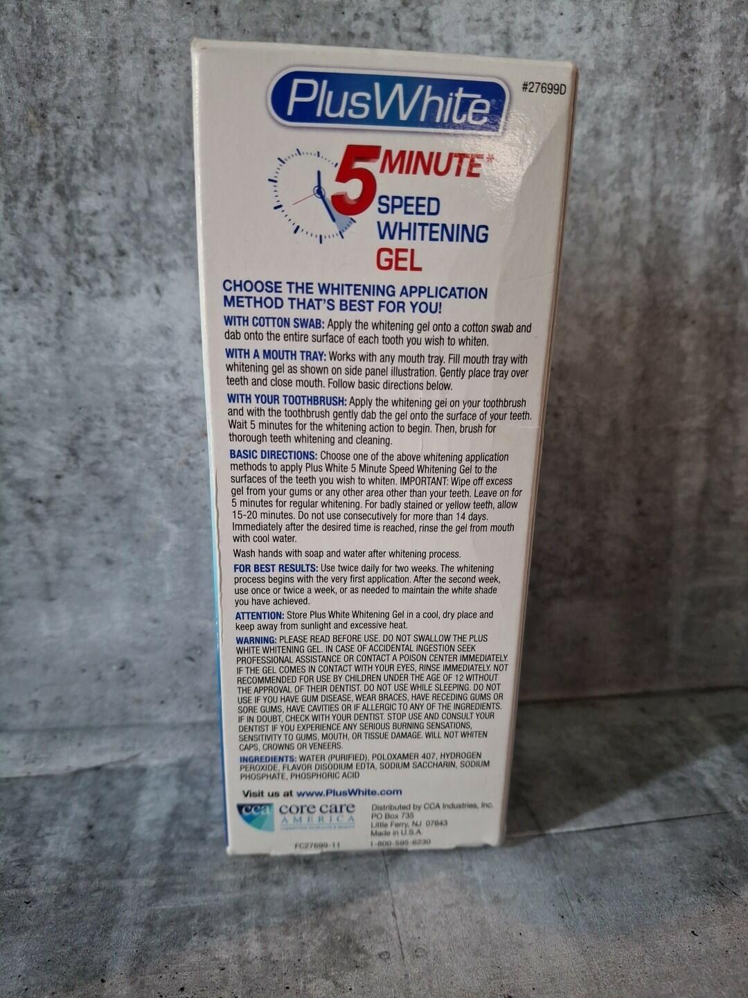Plus White 5 Minute Premier Speed Whitening Gel Enamel Friendly 2oz(h)