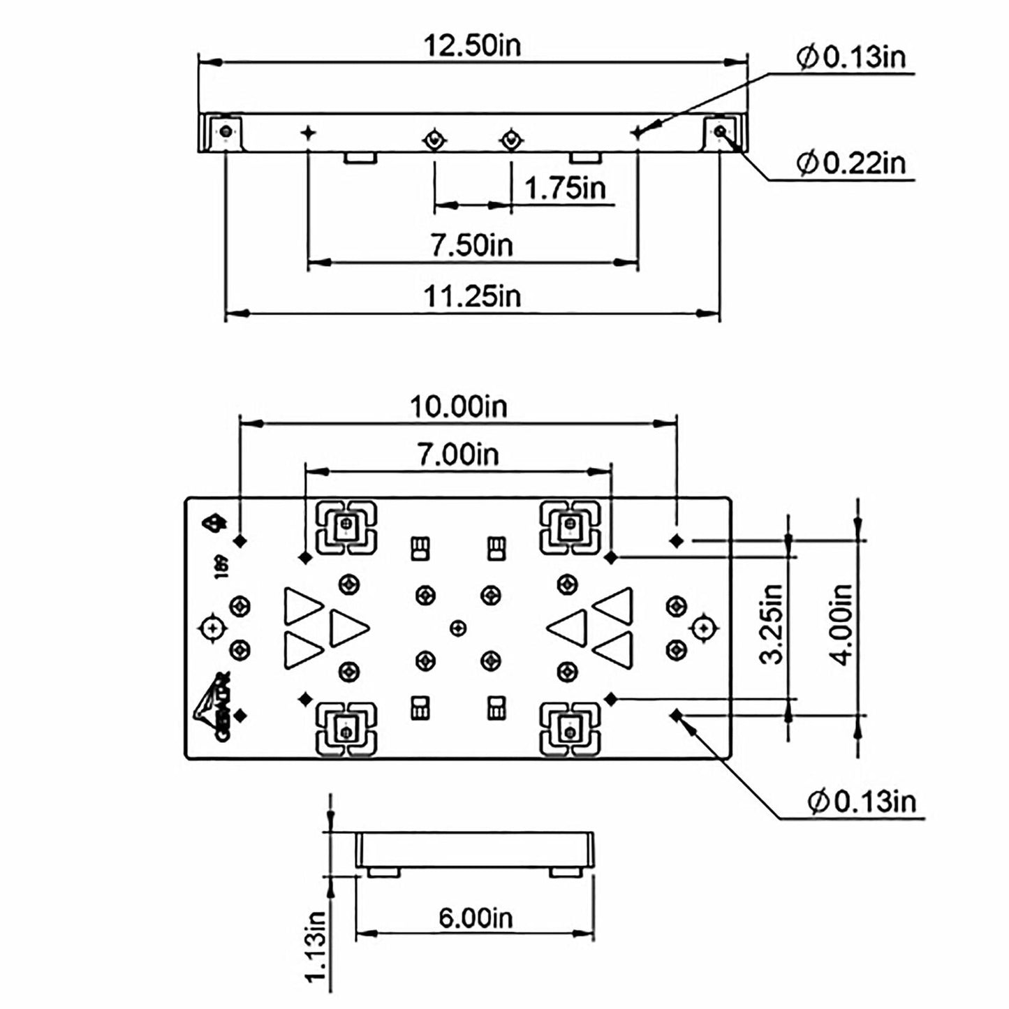 Architectural Mailboxes PLMB06AM Plastic Bracket Mailbox Mounting Board, Black