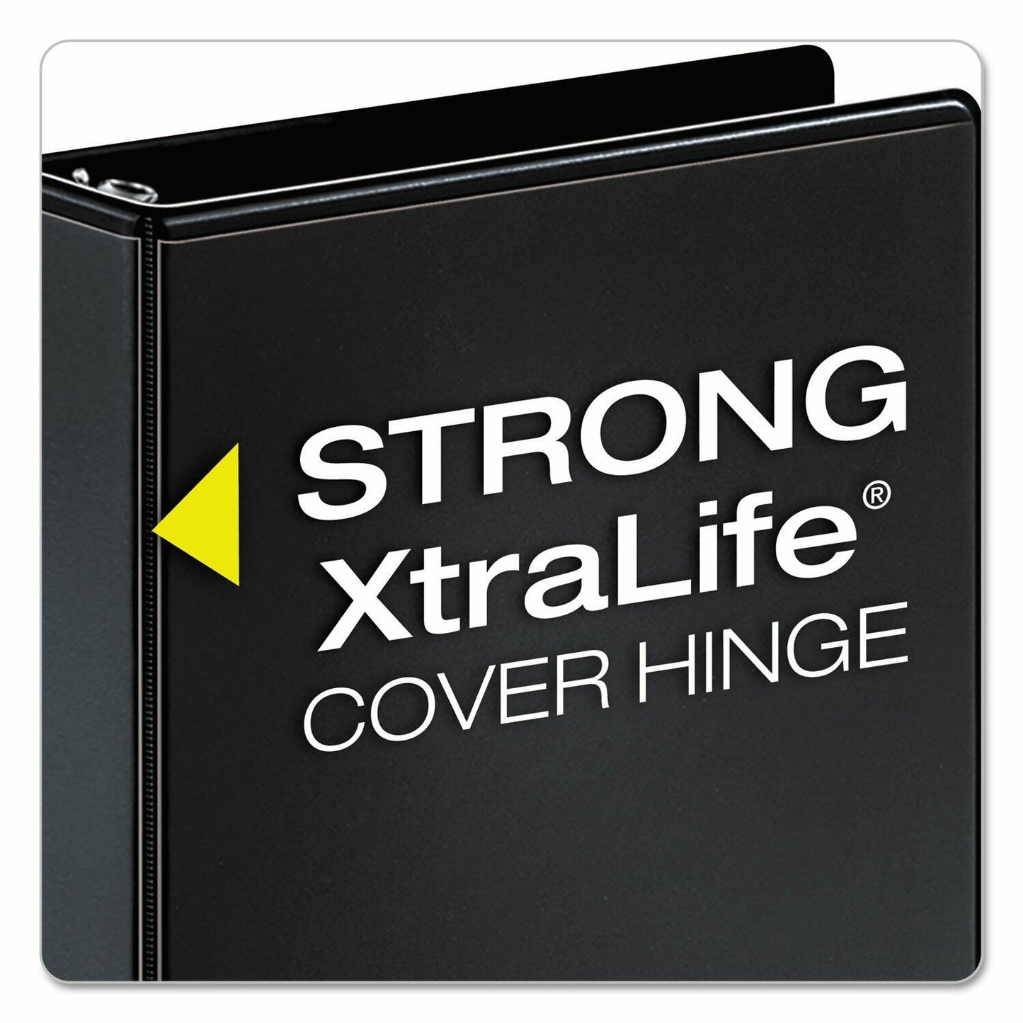 Cardinal Performer 3-Ring Binder, 4", Non-Locking Slant-D Rings, 835-Sheet Capacity, ClearVue Presentation Binder, Nonstick, PVC-Free, Black (17811CB)
