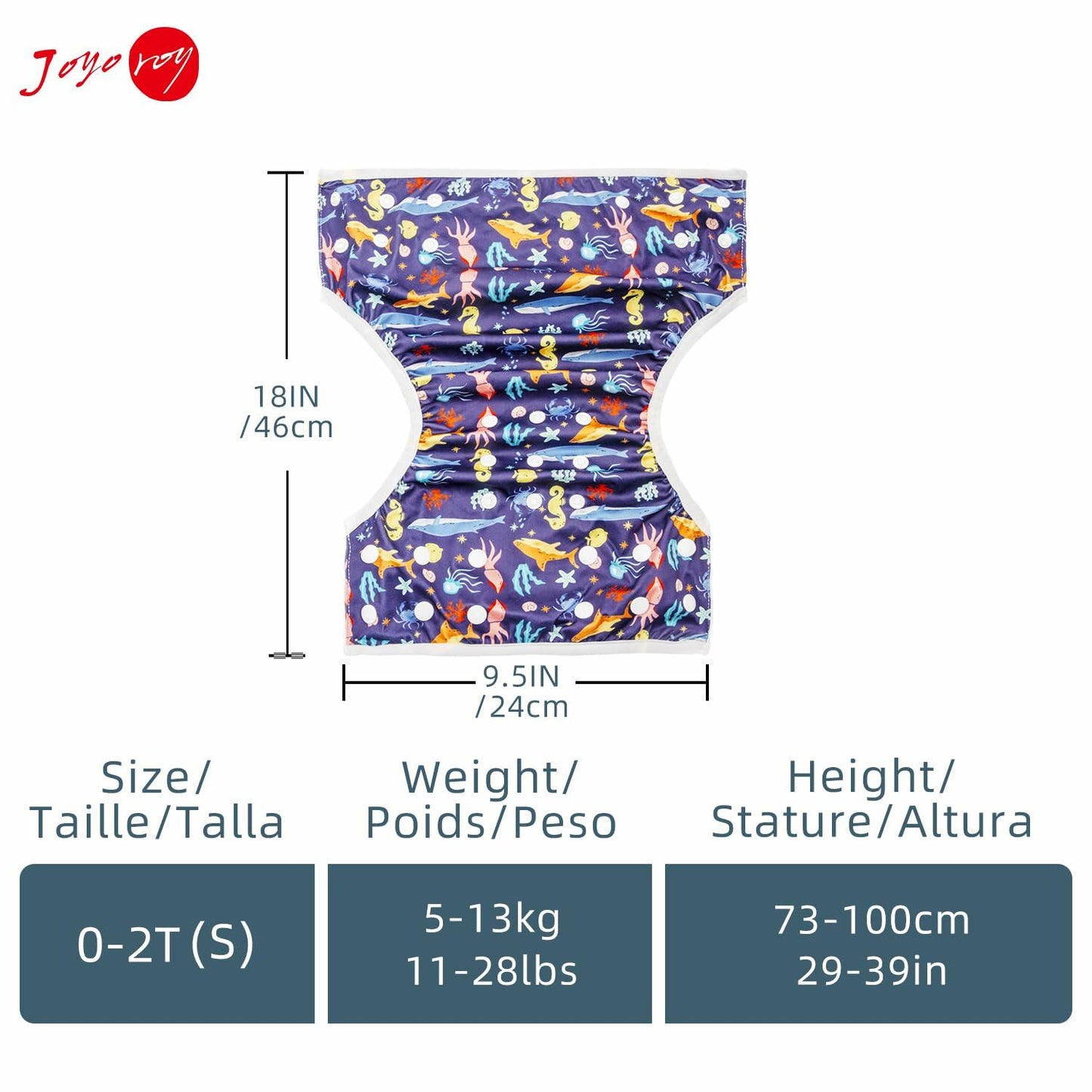 Joyo roy Swim Diapers Infant Swim Diaper Reusable Swim Diapers Swimming Diapers Waterproof Diapers for Swimming Water Diaper Toddler Swim Diaper Swimmer Diapers Baby Swim Diaper Reusable Girls 0-2t
