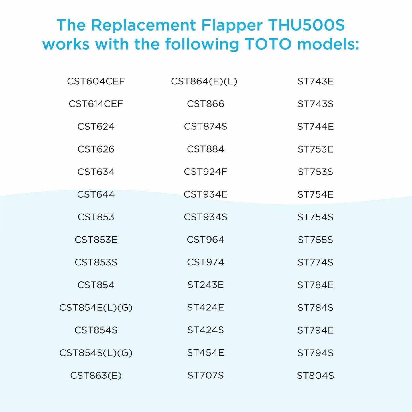 TOTO THU500S Replacement Flapper for Select 3 Inch Flush Valve Tanks, Red (1 Pack)