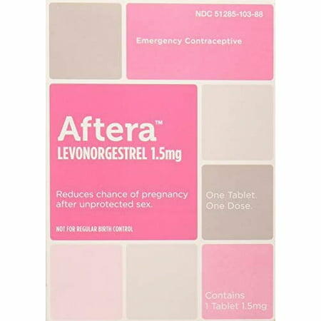 Aftera Levonogrestrel 1.5mg. Emergency Contraceptive. Compared to Plan B One-Step