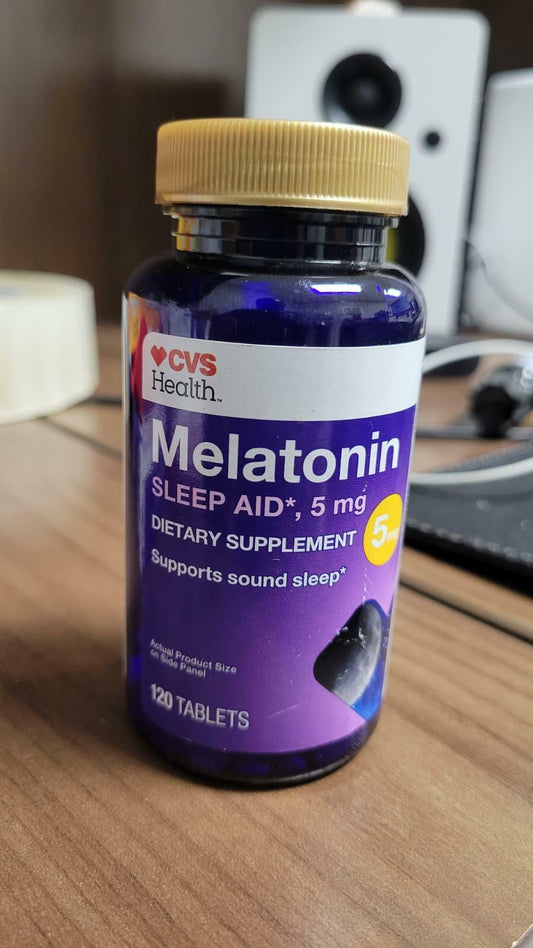 Melatonin 5mg 120 Tablets - Lot of 2 bottles - EXP 9/25 CVS brand
