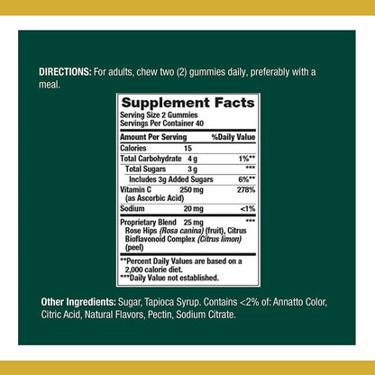 Nature's Bounty Vitamin C, Orange, 80 Count