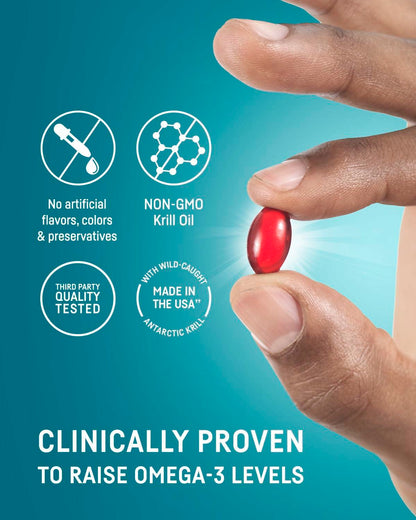 Kori Krill Oil Omega 3 Supplement, Antarctic Krill Oil with Superior Absorption vs Fish Oil Alternative exp 09/2025