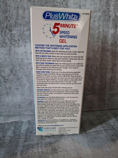 Plus White 5 Minute Premier Speed Whitening Gel Enamel Friendly 2oz(h)