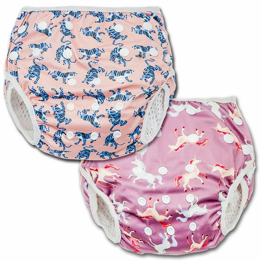 Joyo roy Swim Diapers Infant Swim Diaper Reusable Swim Diapers Swimming Diapers Waterproof Diapers for Swimming Water Diaper Toddler Swim Diaper Swimmer Diapers Baby Swim Diaper Reusable Girls 0-2t