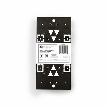Architectural Mailboxes PLMB06AM Plastic Bracket Mailbox Mounting Board, Black