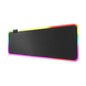TALK WORKS Extra Large RGB Gaming Mousepad - Non-Slip Rubber Base, Micro-Textured Durable Cloth, 7 Colors, 14 Lighting Modes, On/Off Light Switch, USB Device Interface - 12 x 31.5 Inches, Black