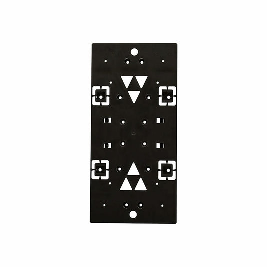 Architectural Mailboxes PLMB06AM Plastic Bracket Mailbox Mounting Board, Black